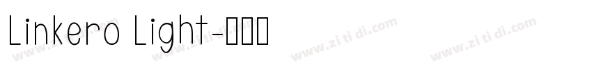 Linkero Light字体转换